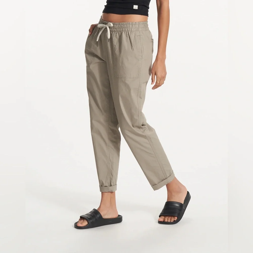 Vuori Ripstop Pants – Women’s Size M – Organic Cotton Stretch – Neutral Beige - Picture 1 of 7